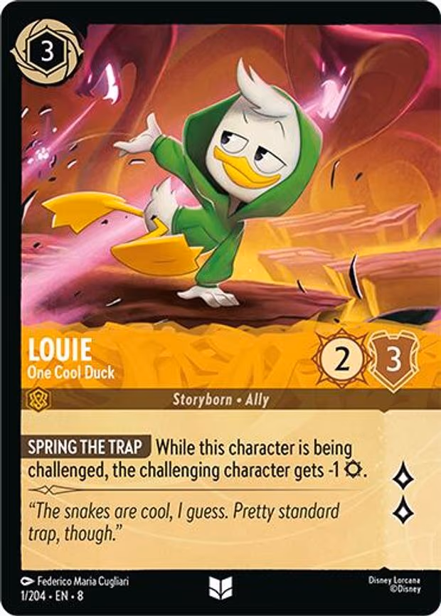 Louie - One Cool Duck - Uncommon (1/204)