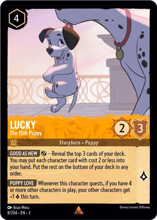 Lucky - The 15th Puppy - Rare (8/204)
