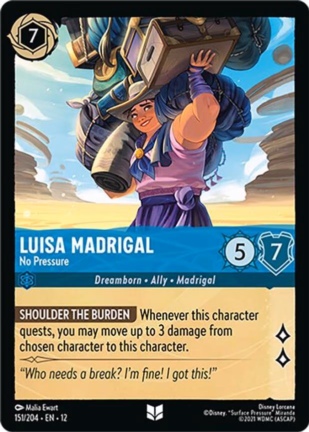 Luisa Madrigal - No Pressure - Uncommon (151/204)