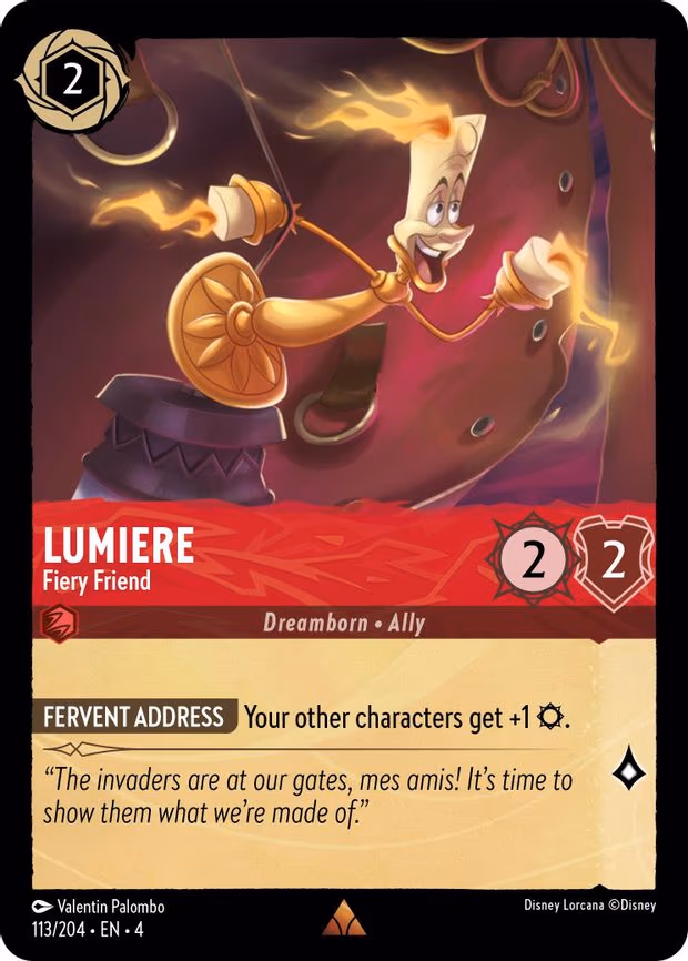 Lumiere - Fiery Friend - Rare (113/204)