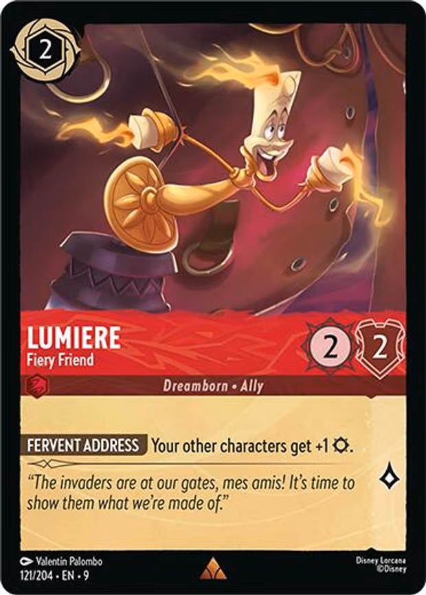 Lumiere - Fiery Friend - Rare (121/204)