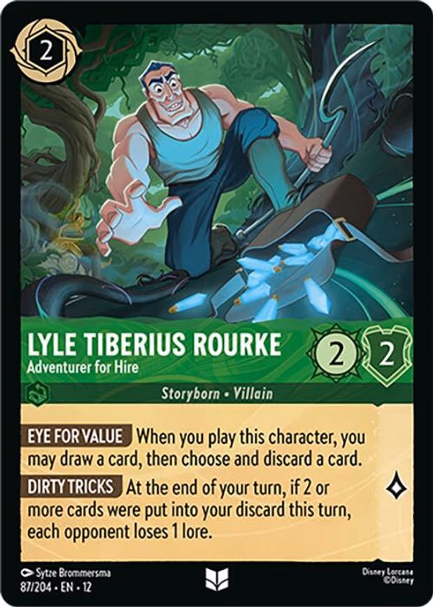 Lyle Tiberius Rourke - Adventurer for Hire - Uncommon (87/204)