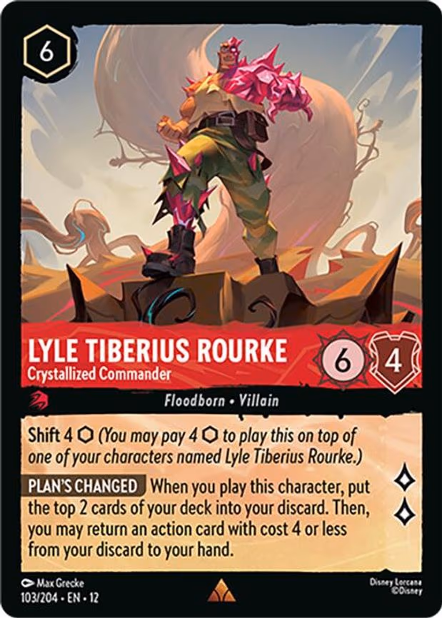 Lyle Tiberius Rourke - Crystallized Commander - Rare (103/204)