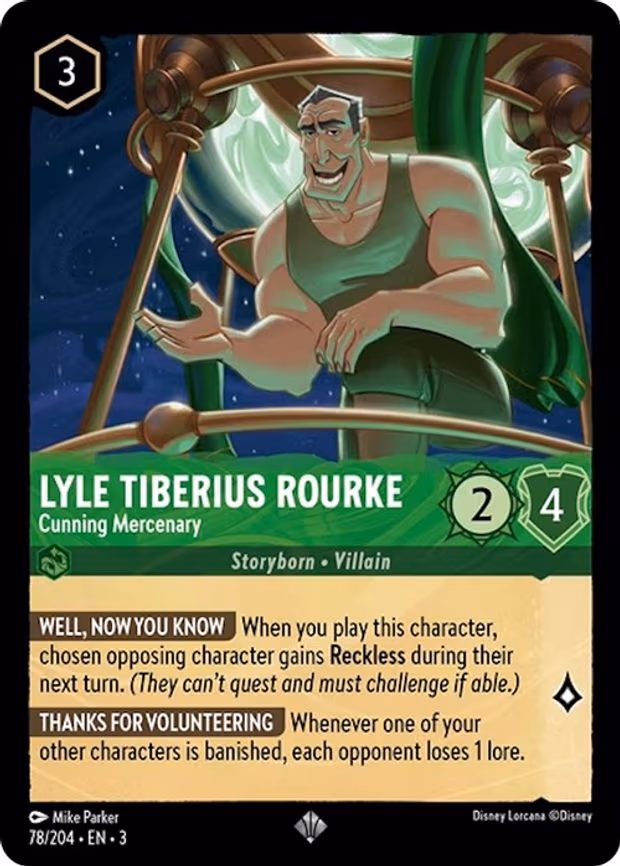 Lyle Tiberius Rourke - Cunning Mercenary - Super Rare (78/204)
