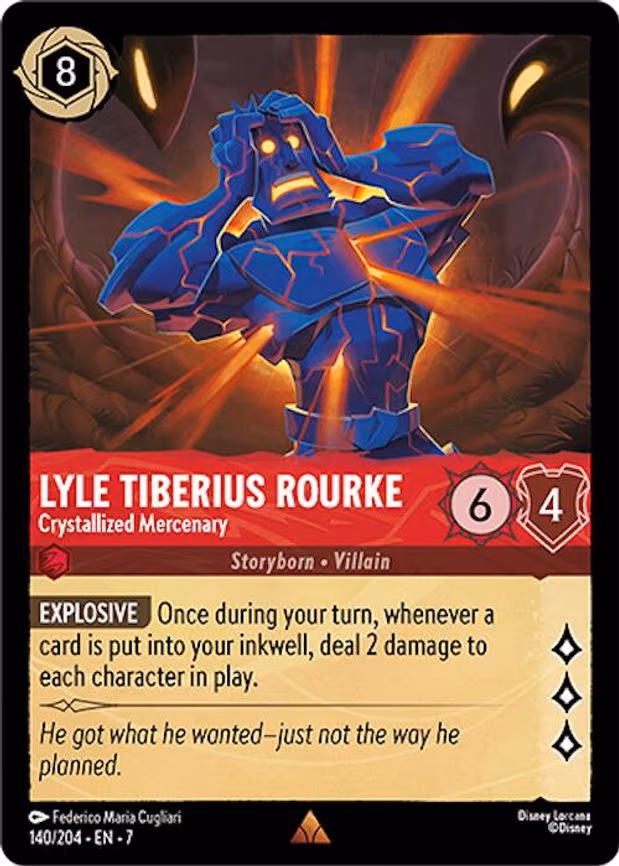 Lyle Tiberius Rourke - Crystallized Mercenary - Rare (140/204)