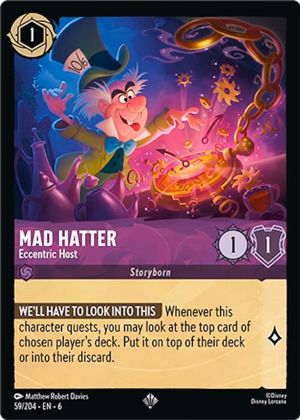 Mad Hatter - Eccentric Host - Super Rare (59/204)