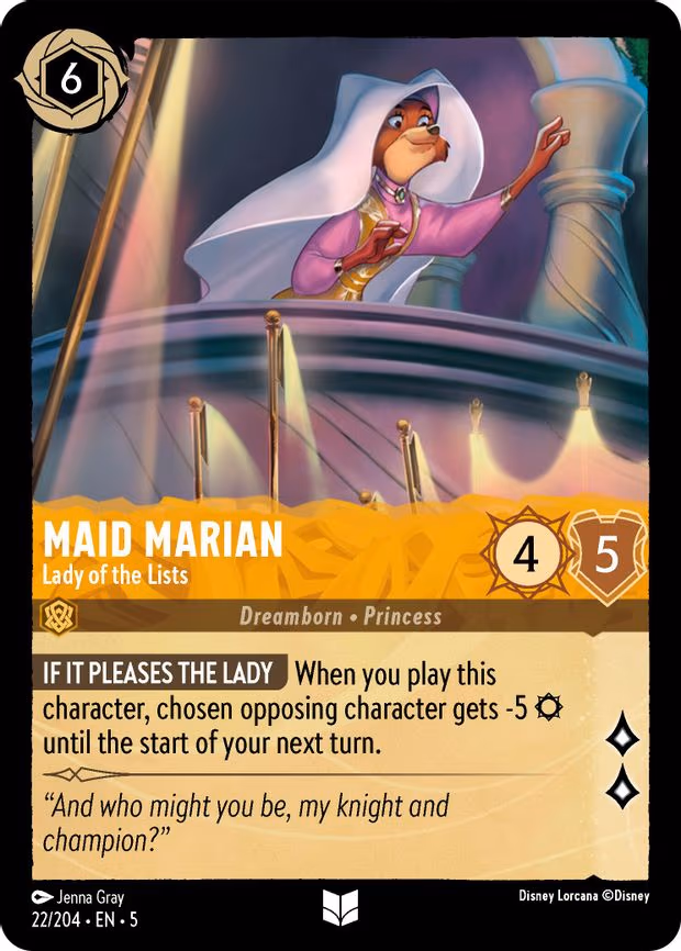 Maid Marian - Lady of the Lists - Uncommon (22/204)