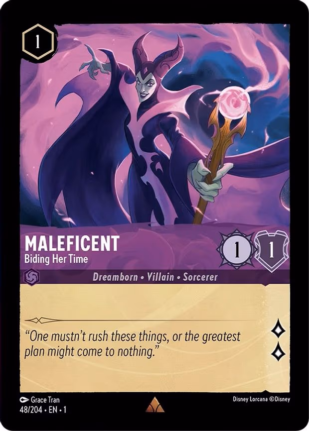 Maleficent - Biding Her Time - Rare (48/204)