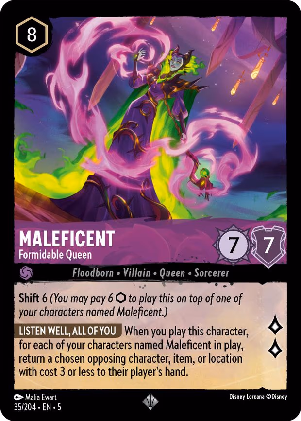 Maleficent - Formidable Queen - Super Rare (35/204)