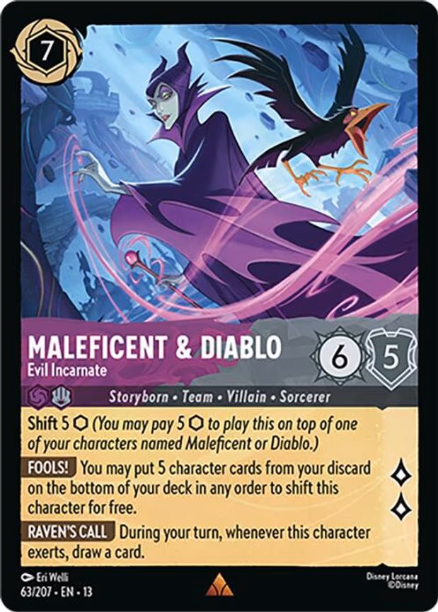 Maleficent & Diablo - Evil Incarnate - Rare (63/204)