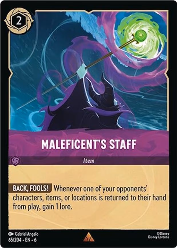 Maleficent's Staff - Rare (65/204)