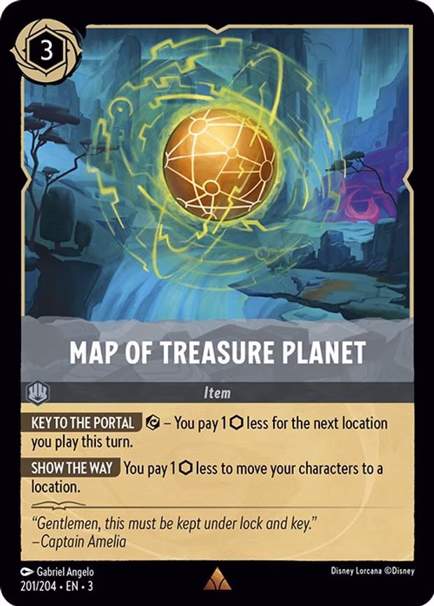 Map of Treasure Planet - Rare (201/204)