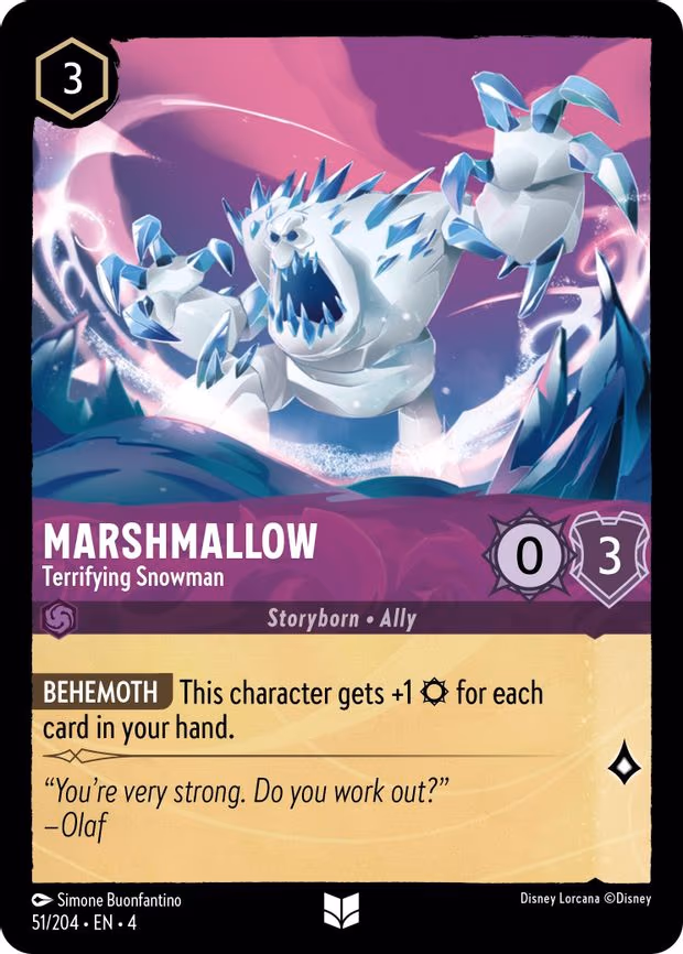 Marshmallow - Terrifying Snowman - Uncommon (51/204)