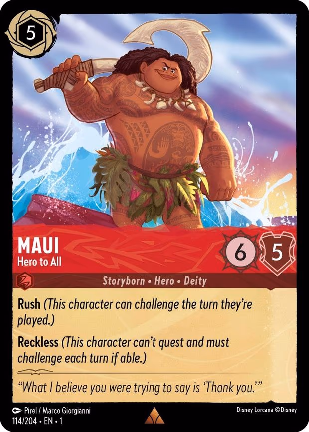 Maui - Hero to All - Rare (114/204)