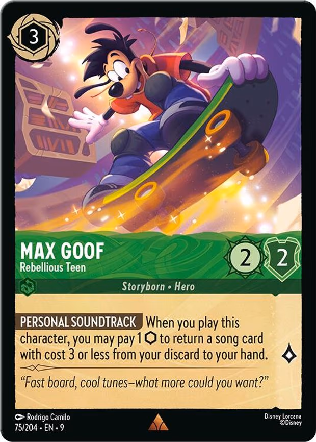 Max Goof - Rebellious Teen - Rare (75/204)