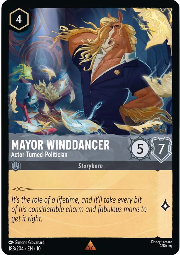 Mayor Winddancer - Actor-Turned-Politician - Rare (188/204)