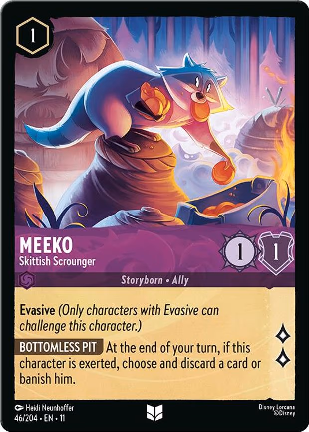 Meeko - Skittish Scrounger - Uncommon (46/204)