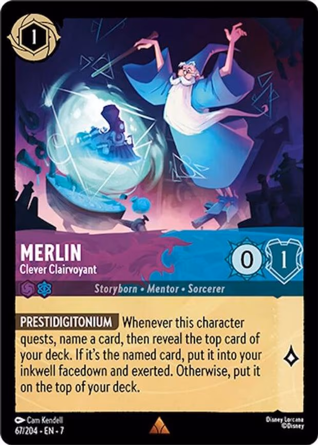 Merlin - Clever Clairvoyant - Rare (67/204)