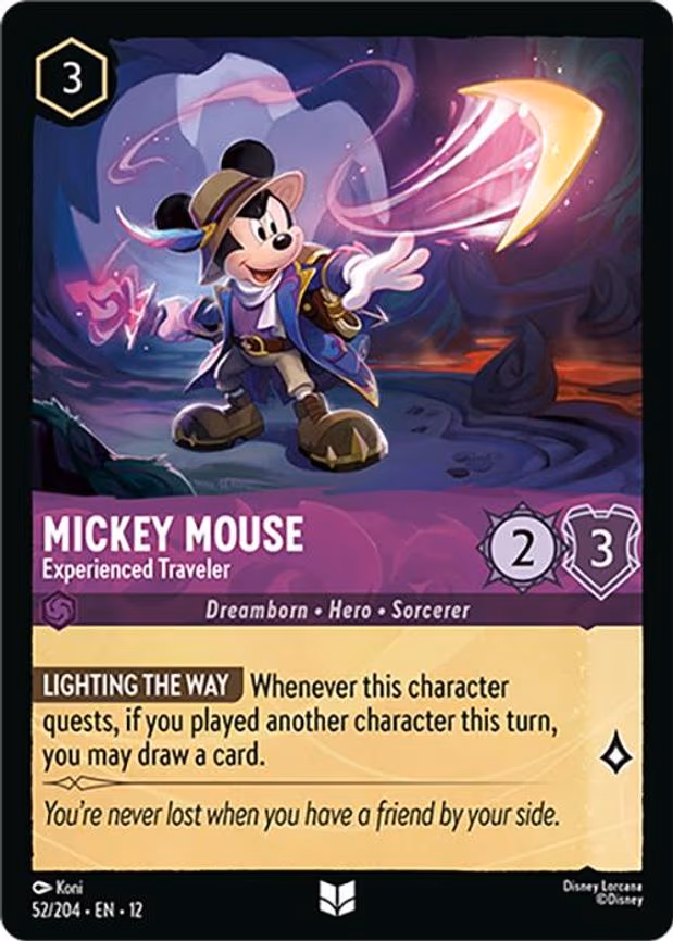 Mickey Mouse - Experienced Traveler - Uncommon (52/204)