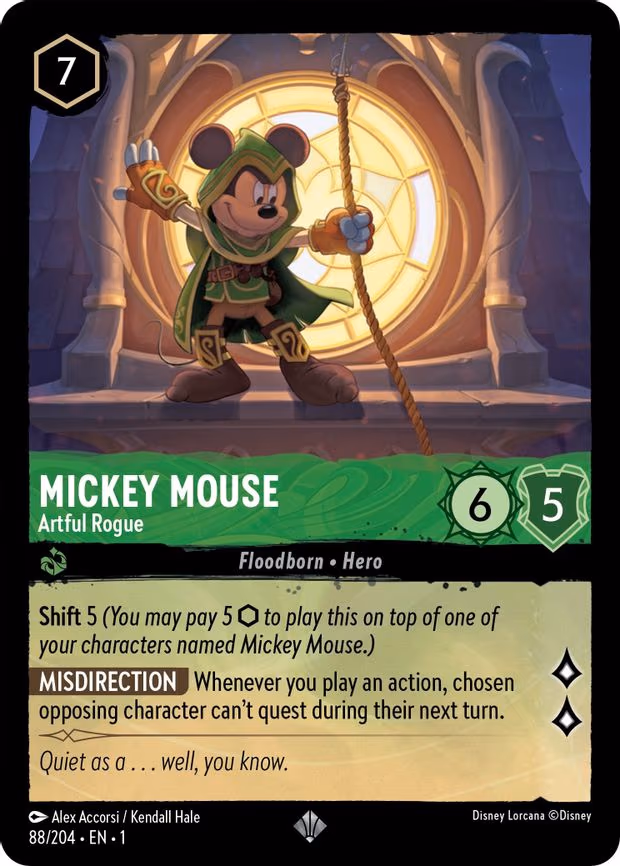 Mickey Mouse - Artful Rogue - Super Rare (88/204)