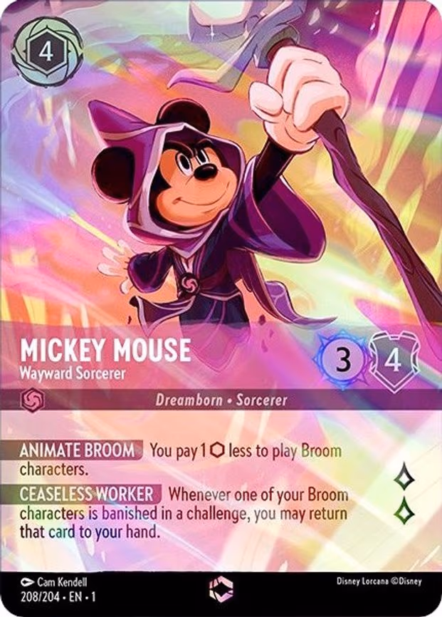 Mickey Mouse - Wayward Sorcerer (Enchanted) - Enchanted (208/204)