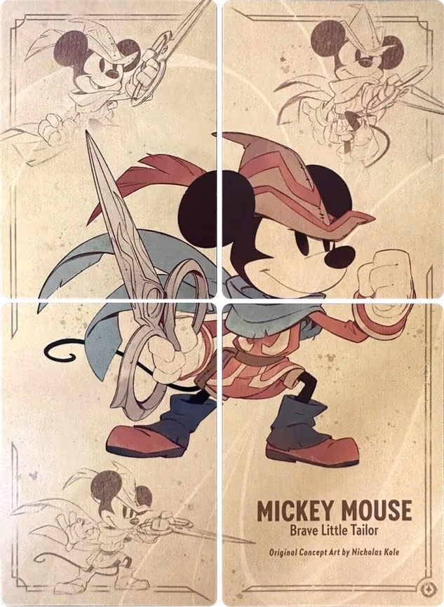 Mickey Mouse - Brave Little Tailor Puzzle Insert - None