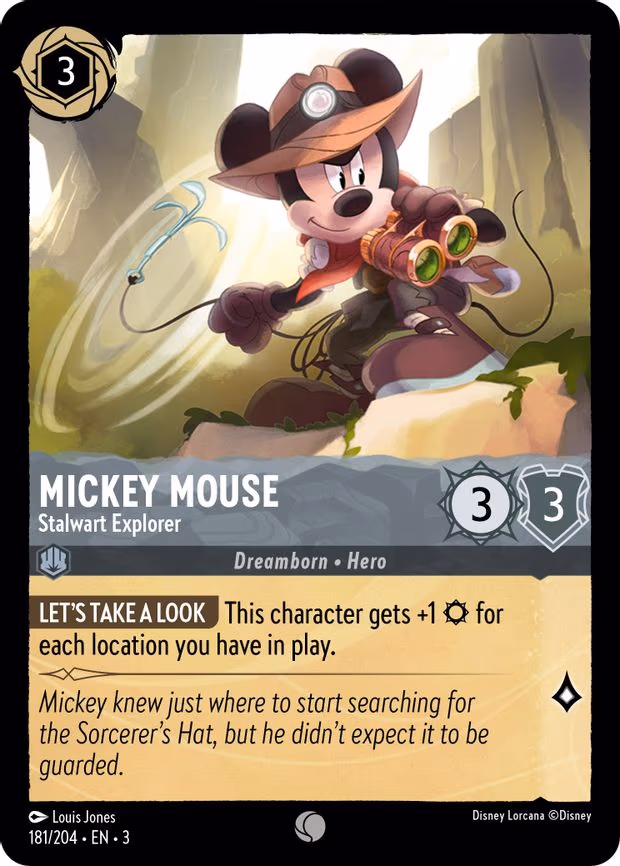 Mickey Mouse - Stalwart Explorer - Common (181/204)