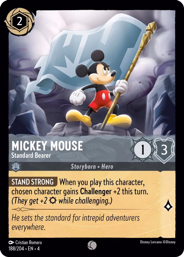 Mickey Mouse - Standard Bearer - Common (188/204)