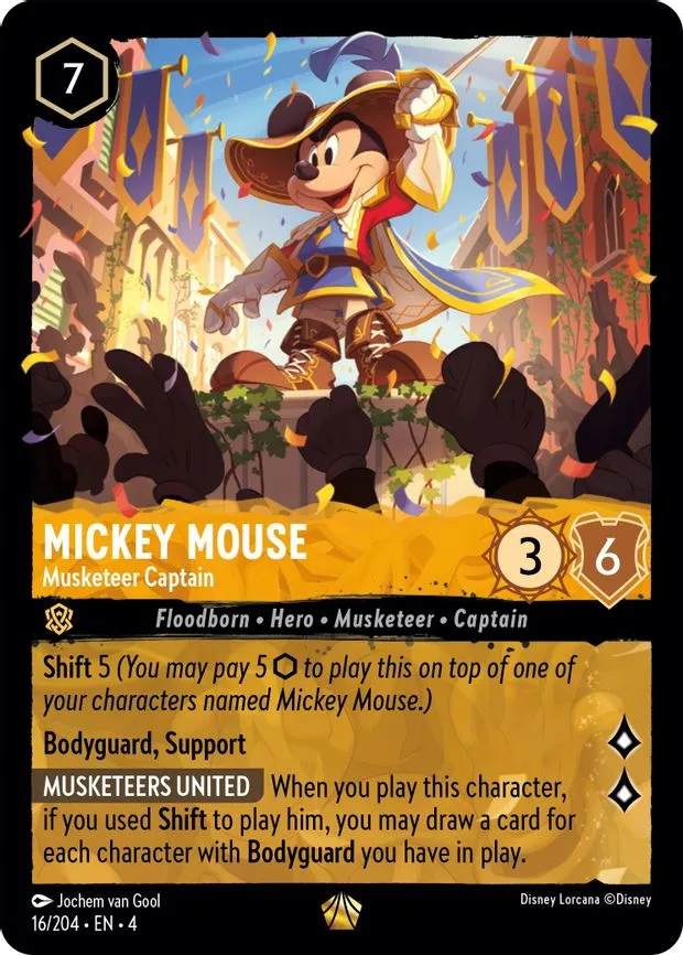 Mickey Mouse - Musketeer Captain - Legendary (16/204)