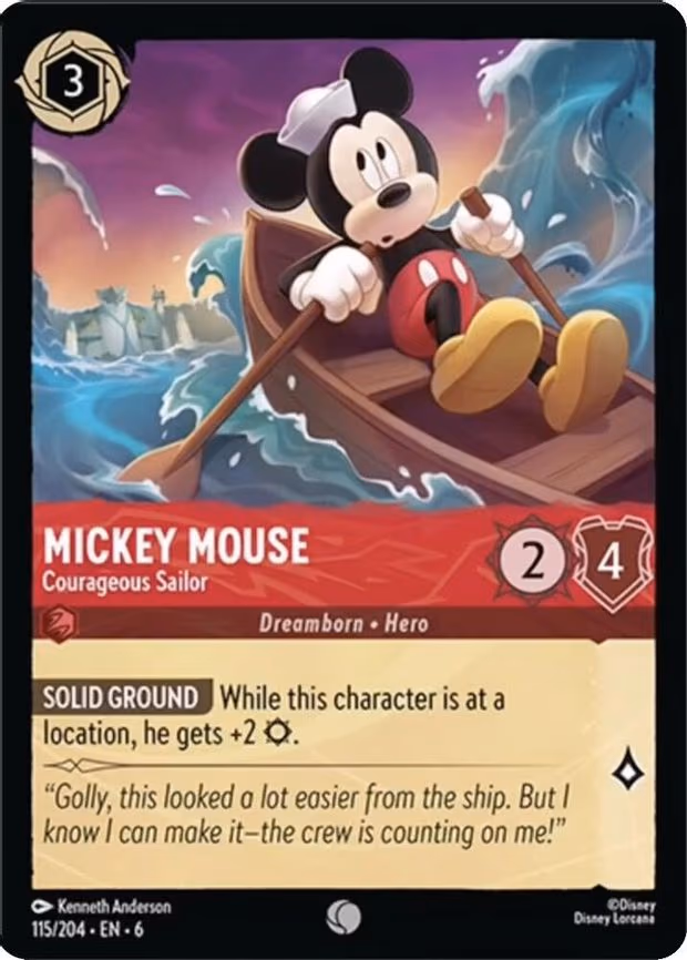 Mickey Mouse - Courageous Sailor - Common (115/204)