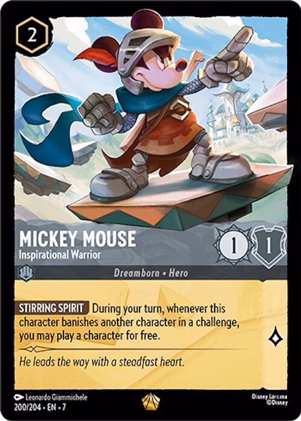 Mickey Mouse - Inspirational Warrior - Legendary (200/204)