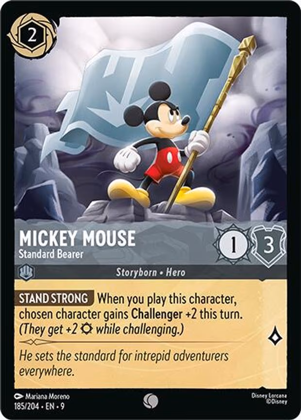 Mickey Mouse - Standard Bearer - Common (185/204)