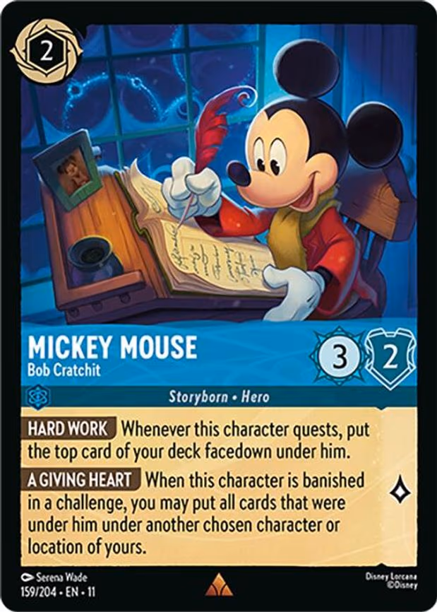 Mickey Mouse - Bob Cratchit - Rare (159/204)