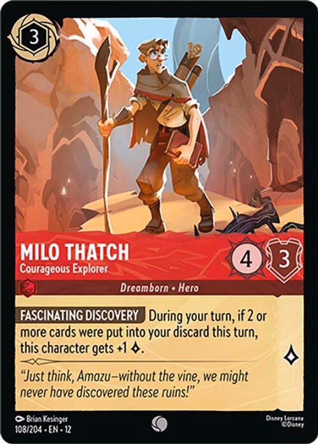 Milo Thatch - Courageous Explorer - Common (108/204)