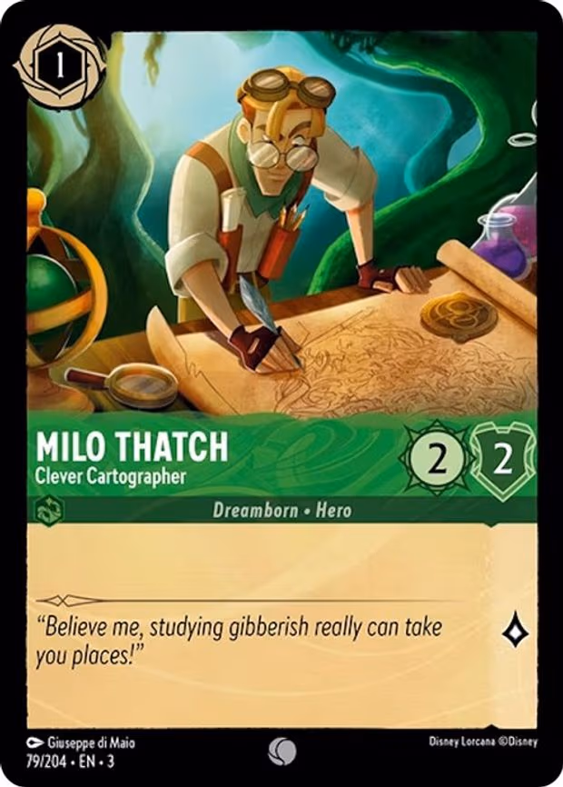 Milo Thatch - Clever Cartographer - Common (79/204)