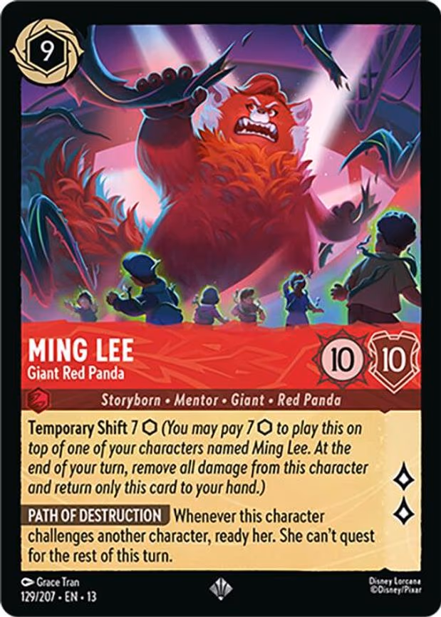Ming Lee - Giant Red Panda - Super Rare (129/204)