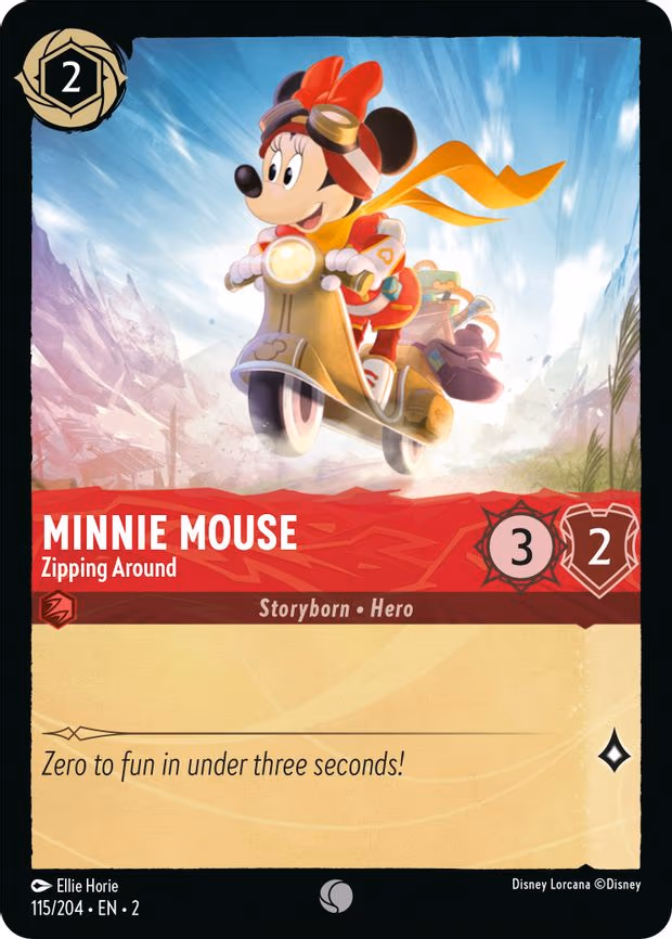 Minnie Mouse - Zipping Around - Common (115/204)