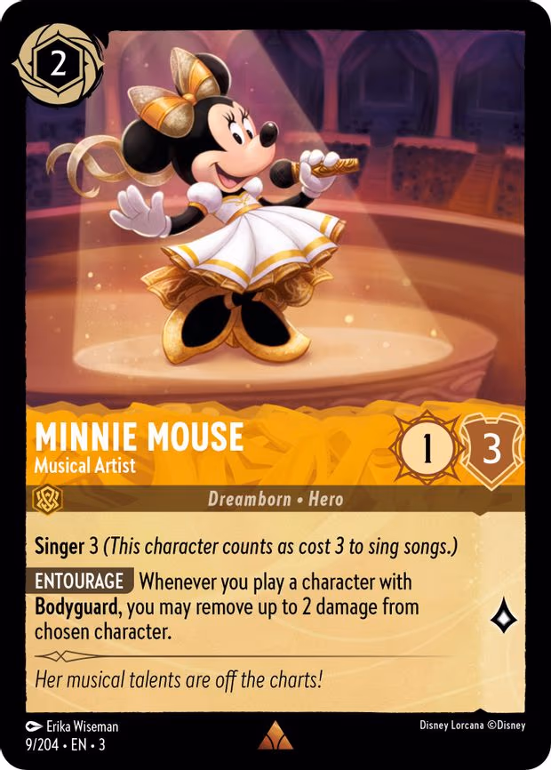 Minnie Mouse - Musical Artist - Rare (9/204)