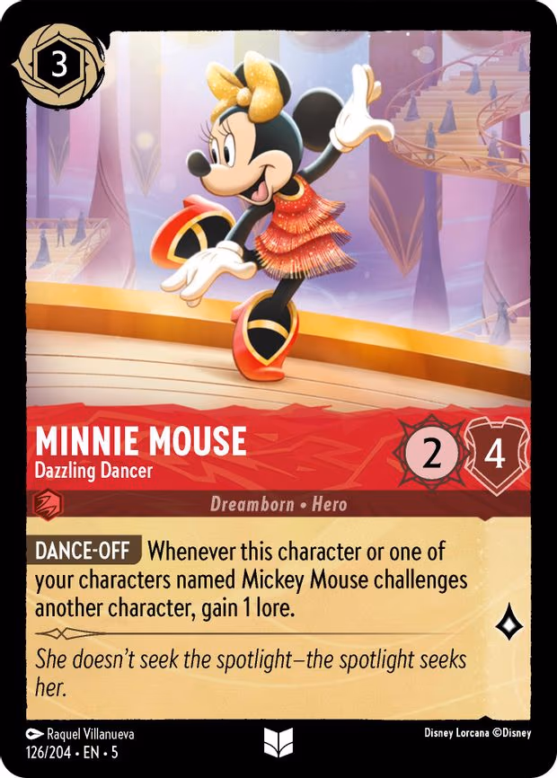 Minnie Mouse - Dazzling Dancer - Uncommon (126/204)