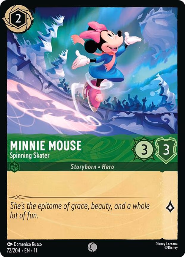 Minnie Mouse - Spinning Skater - Common (72/204)