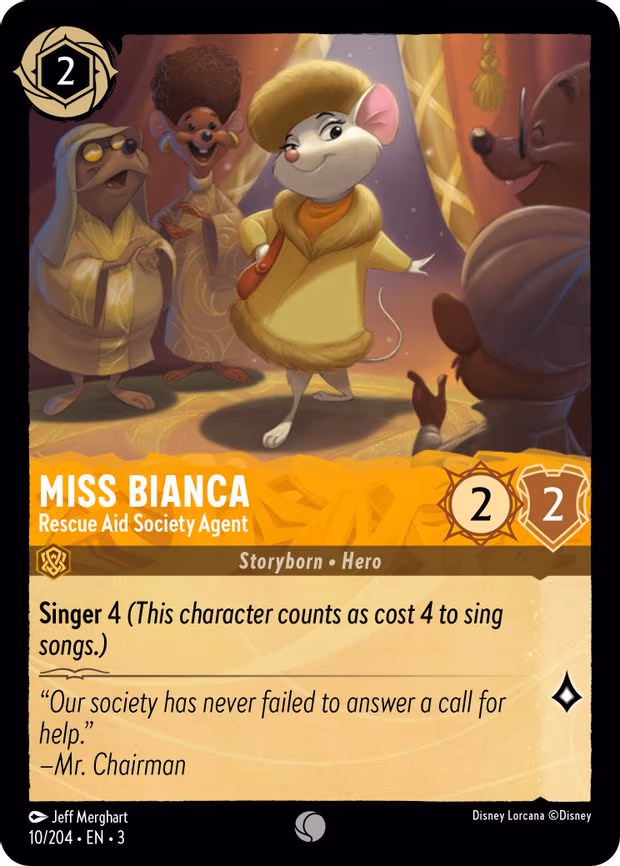 Miss Bianca - Rescue Aid Society Agent - Common (10/204)