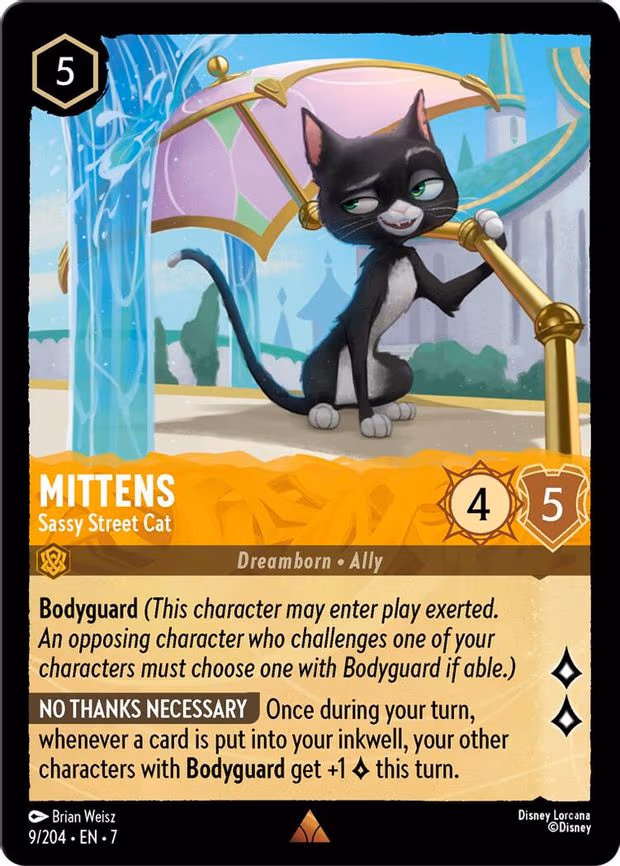 Mittens - Sassy Street Cat - Rare (9/204)