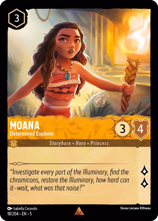 Moana - Determined Explorer - Rare (18/204)