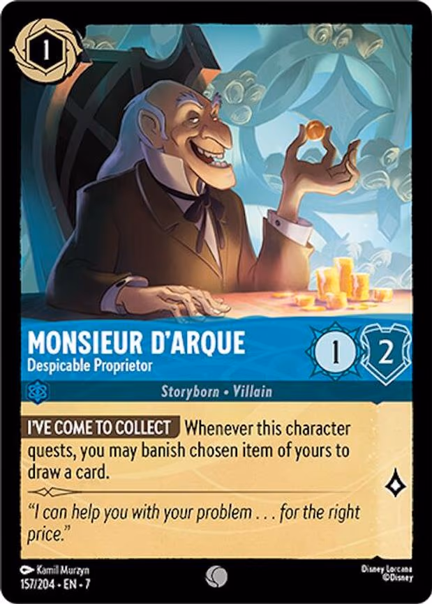 Monsieur D'Arque - Despicable Proprietor - Common (157/204)