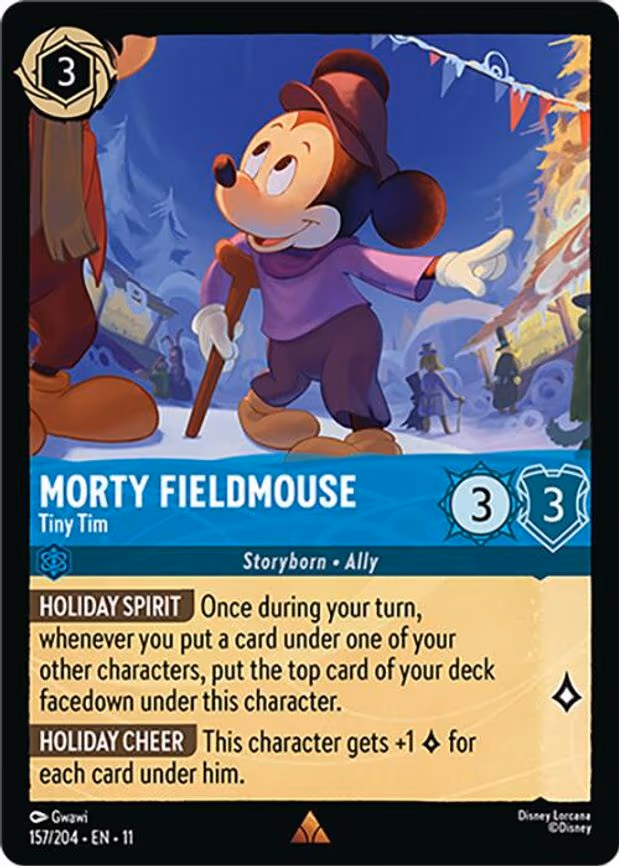 Morty Fieldmouse - Tiny Tim - Rare (157/204)