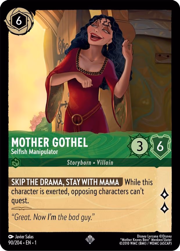 Mother Gothel - Selfish Manipulator - Super Rare (90/204)