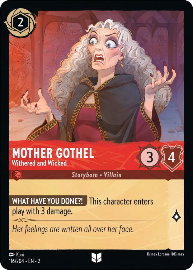 Mother Gothel - Withered and Wicked - Uncommon (116/204)