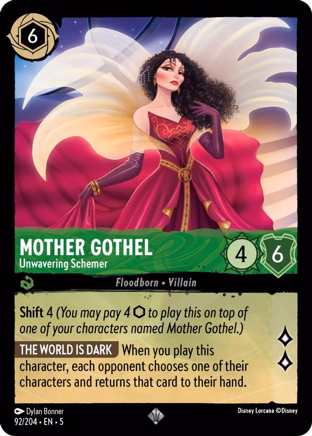 Mother Gothel - Unwavering Schemer - Super Rare (92/204)