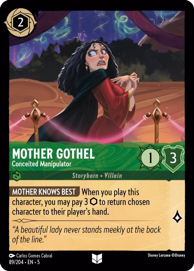 Mother Gothel - Conceited Manipulator - Uncommon (89/204)