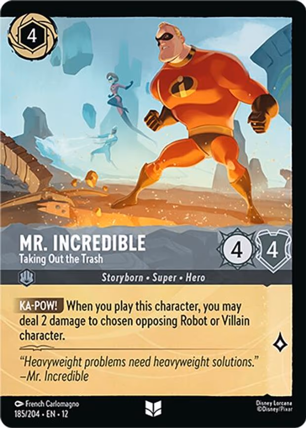 Mr. Incredible - Taking Out the Trash - Uncommon (185/204)